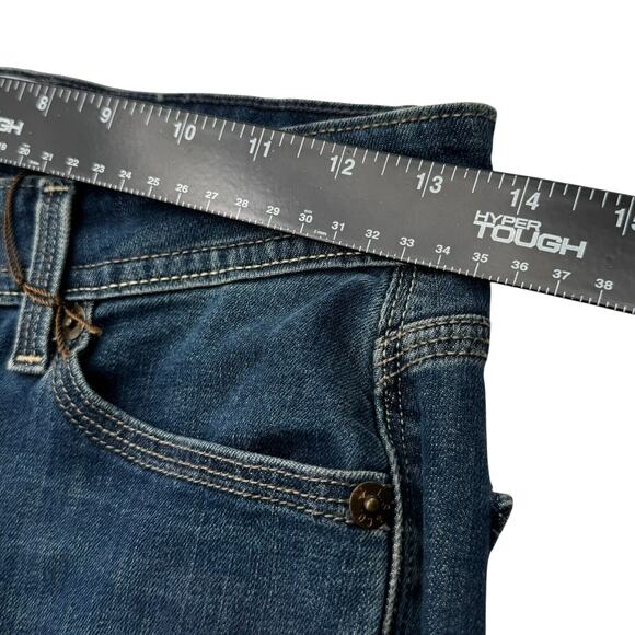 LEVI'S NWT Women's size 6 529 Curvy Bootcut Stretch Dark Indigo Field Blue Jeans - Picture 7 of 10